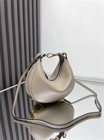 Fendigraphy Mini Leather Bag Dove Grey