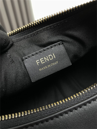 Fendigraphy Small Leather Bag Black