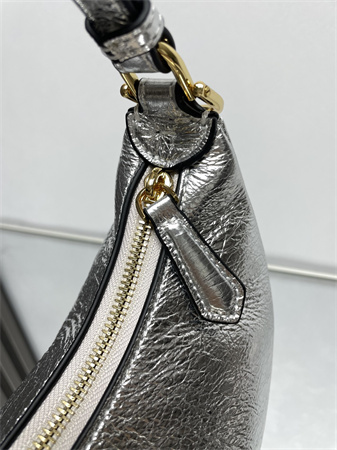 Fendigraphy Small Leather Bag Silver/Gold