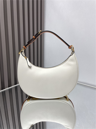 Fendigraphy Small Leather Bag White