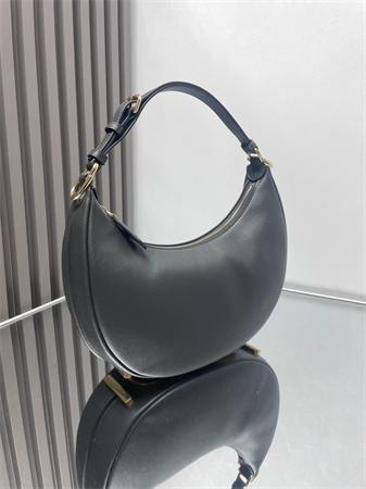 Fendigraphy Small Leather Bag Dk Grey