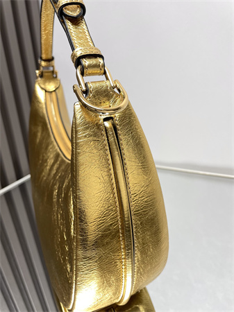 Fendigraphy Small Leather Bag Gold