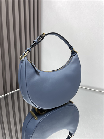 Fendigraphy Small Leather Bag Blue