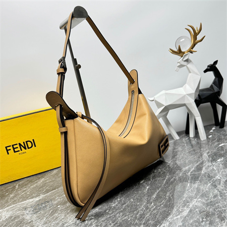 Fendi Simply Medium Calfskin Bgg Brown Color