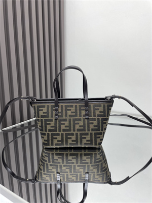 Fendi Roll Mini Tote Bag FF jacquard