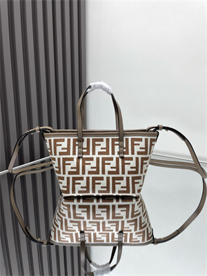 Fendi Roll Mini Tote Bag FF jacquard