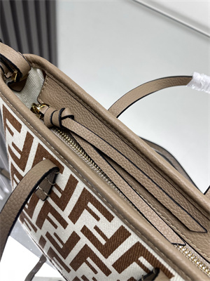 Fendi Roll Mini Tote Bag FF jacquard