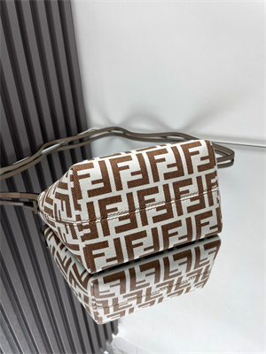 Fendi Roll Mini Tote Bag FF jacquard