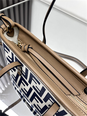 Fendi Roll Mini Tote Bag FF jacquard