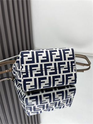 Fendi Roll Mini Tote Bag FF jacquard
