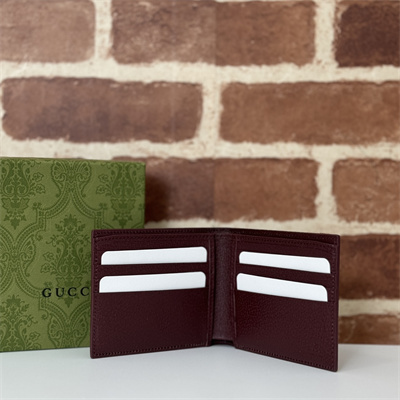 Gu.cci Bordeaux interior bi-fold wallet Supreme Canvas 768243