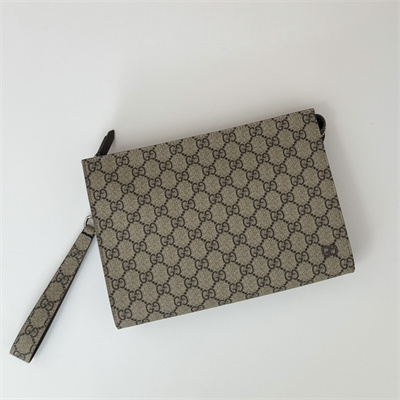 Gu.cci  Pouch With GG Details Supreme Canvas 768255