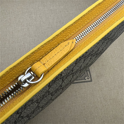 Gu.cci  Pouch With GG Details Supreme Canvas 768255