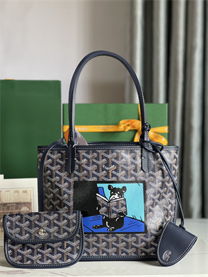 Goyard Anjou Mini Bag Chevroches Calfskin & Goyardine Canvas
