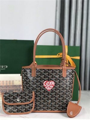 Goyard Anjou Mini Bag Chevroches Calfskin & Goyardine Canvas