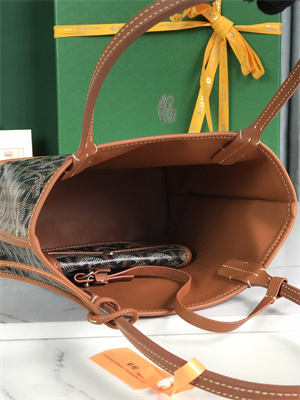 Goyard Anjou Mini Bag Chevroches Calfskin & Goyardine Canvas