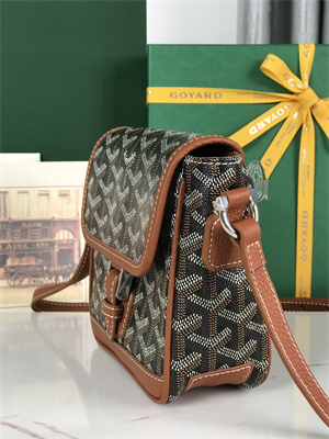 Goyard Grand Bleu PM Shoulder Bag Goyardine Canvas &  Calfskin