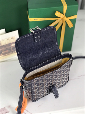 Goyard Grand Bleu PM Shoulder Bag Goyardine Canvas &  Calfskin