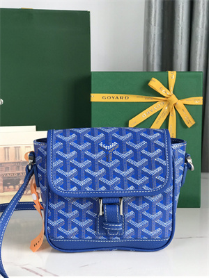 Goyard Grand Bleu PM Shoulder Bag Goyardine Canvas &  Calfskin