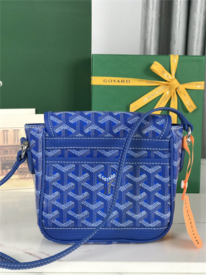 Goyard Grand Bleu PM Shoulder Bag Goyardine Canvas &  Calfskin
