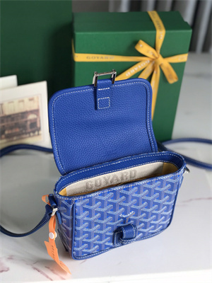 Goyard Grand Bleu PM Shoulder Bag Goyardine Canvas &  Calfskin