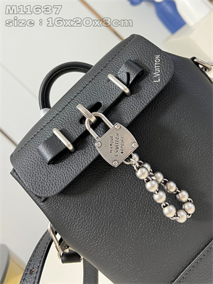 LV Steamer 15 Colorado calfskin Black M11637