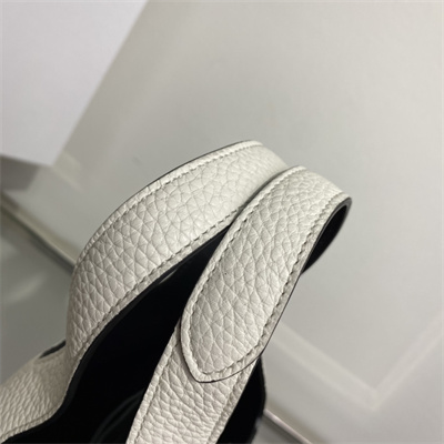 Prada Leather Mini Bag White/Black 1BA349