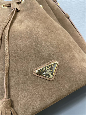 Prada Suede Bucket bag Brown 1BE079