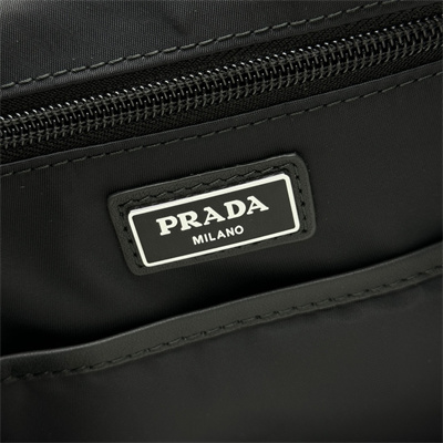 Prada Re-Nylon and leather backpack Black 2VZ135