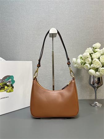 Prada Re-Edition Smooth Leather mini-bag Brown 1BC204