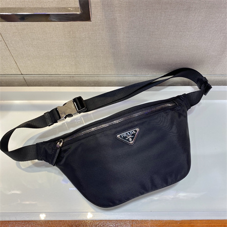 Prada Re-Nylon and Saffiano leather belt bag Black 2VL033