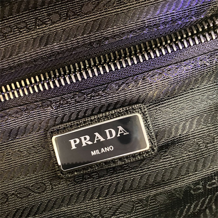 Prada Re-Nylon and Saffiano leather belt bag Black 2VL033