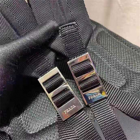 Prada Re-Nylon and leather backpack Black 2VZ071