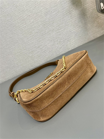 Prada Re-Edition suede mini-bag  Brown 1BC204
