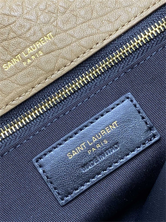 Y.S.L NIKI MEDIUM In Grained Lambskin Brown