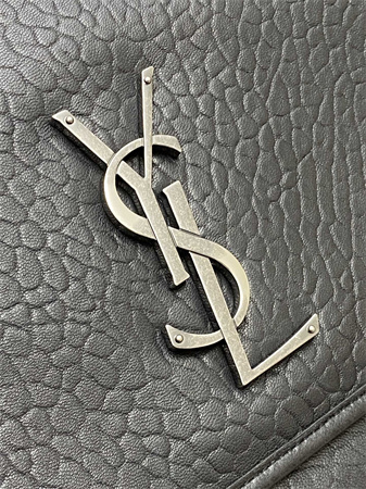 Y.S.L NIKI MEDIUM In Grained Lambskin Black