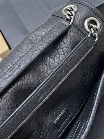 Y.S.L NIKI MEDIUM In Grained Lambskin Black