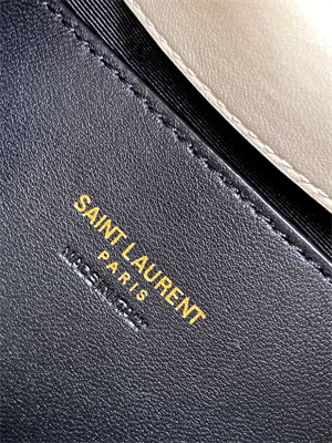 Y.S.L Sade HOBO BAG In Quilted Lambskin White