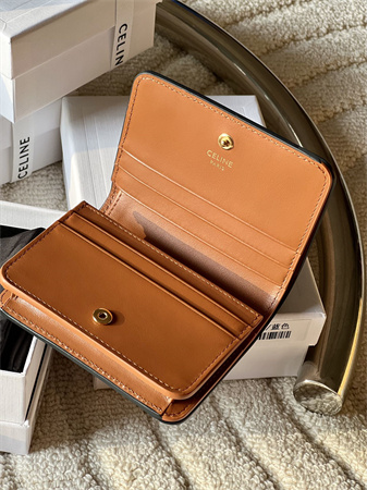 Celine TRIOMPHE COMPACT WALLET in TRIOMPHE Canvas