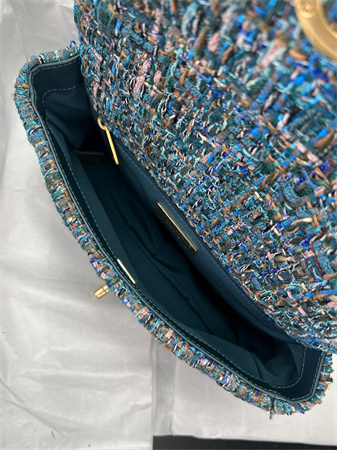 Chanel 19 Bag Tweed Gold Tone Multicolor AS1160