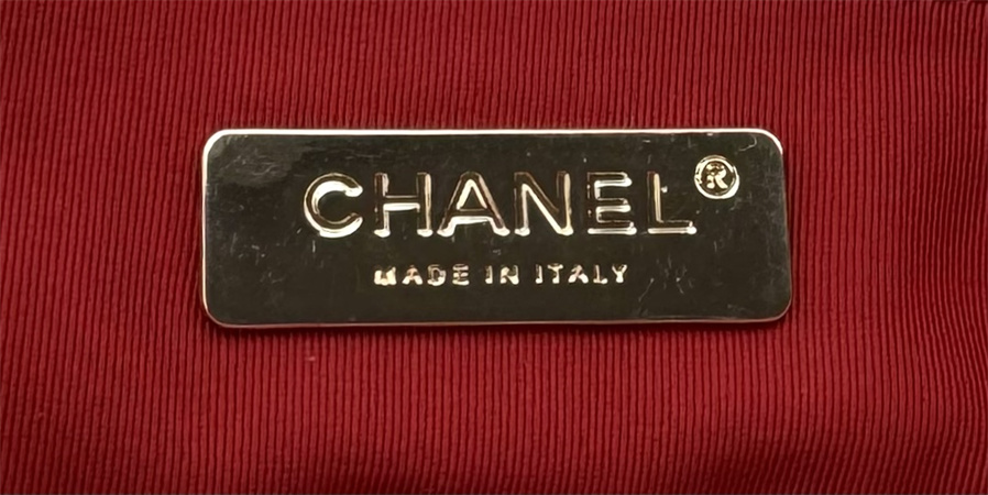 Large Chanel 19 Bag Tweed Gold Tone Pink AS1161