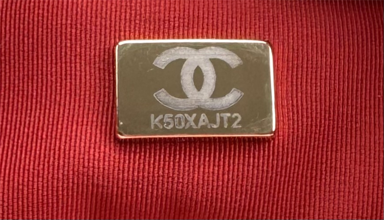 Large Chanel 19 Bag Tweed Gold Tone Pink AS1161