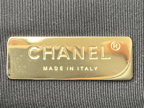 Large Chanel 19 Bag Tweed Gold Tone Black AS1161