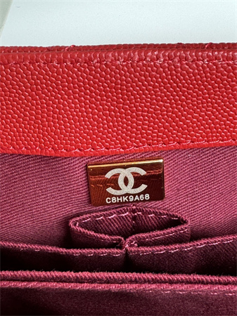 Chanel Small Coco Handle Bag Grained Calfskin Lt Gold Metal Red A92990