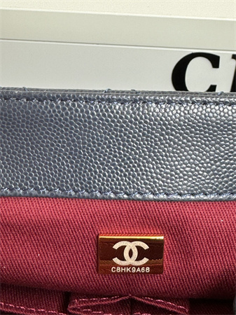 Chanel Small Coco Handle Bag Grained Calfskin Lt Gold Metal Black A92990