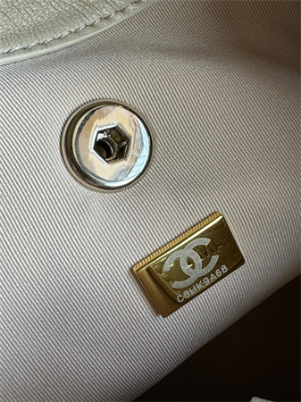 Chanel Duma Backpack Lambskin Gold Tone Metal Beige AS2908