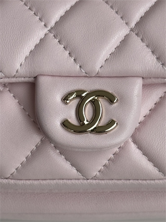 Chanel Duma Backpack Lambskin Gold Tone Metal Lt Pink AS2908