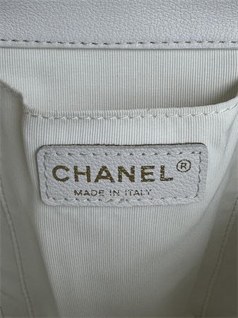 Chanel Duma Backpack Grained Calfskin Gold Tone Metal White AS3618