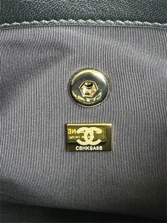 Chanel Duma Backpack Lambskin Gold Tone Metal Black AS3618