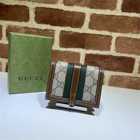 Gu.cci Jackie 1961 Card Case Wallet GG Supreme Canvas 645536